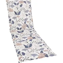 GO-DE Liegenauflage 60 x 190 cm creme blau floral 1 St.