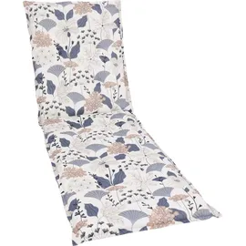 GO-DE Liegenauflage 60 x 190 cm creme blau floral 1 St.
