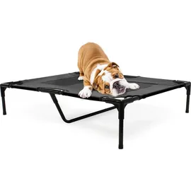 Wiltec Hundebett L 92 x 77 x 20 cm schwarz