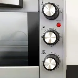 Elektrobackofen 23L Fassungsvermögen, silber - Grunkel