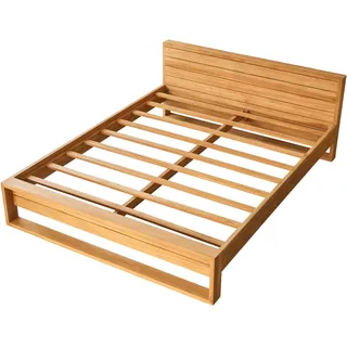 Tikamoon Bett aus Teak massiv 160x200cm 2 Personen exotisch Schlafzimmer Neu Tikamoon