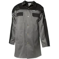 Planam Tristep Berufsmantel, Grau/Schwarz, Größe 28