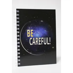 ADINA Premium Collegeblock Kollegblock "BE CAREFUL!" A5 dotted (gepunktet) 80 Blatt 90g/qm