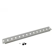 helos LWL 19" Breakoutbox Frontplatte 12-Fach unbestückt grau