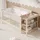 stilvora Babybett 3-in-1 mit 3-fach höhenverstellbar aus Massivkiefernholz, Beistellbett umschaltbar zum Sofa-Modus, Kinderbett mit Schutzzaun und...