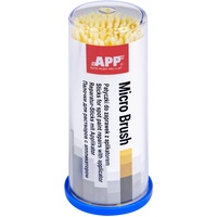 AUTO-PLAST PRODUKT APP Micro Brush - Lackstifte mit Applikator | Lacktupfer | gelb | 1,5 mm | 100 Stück
