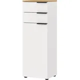 Germania Schrank 6006-633 Weiß-Eiche 39 cm x 111 cm x 34 cm FSC®
