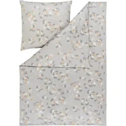 Bettwäsche RUMI Mako-Jersey - grau - BL 155x220 cm