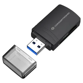 Conceptronic BIAN06B SD TF/MicroSD 4.0 Kartenleser, UHS-II, USB 3.0, 5Gbps