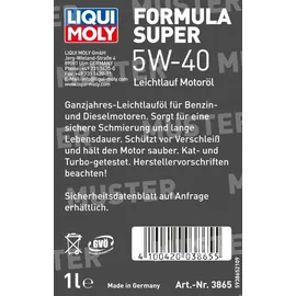 LIQUI MOLY Formula Super 5W-40 1 l