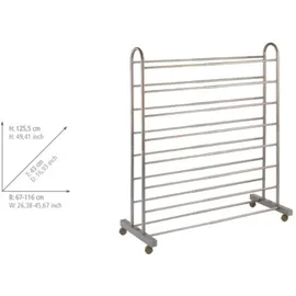 Wenko Giant 19 x 126 x 43 cm ausziehbar, rollbar / braun