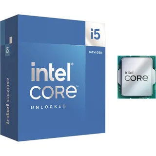 Intel Core i5-14600K 3,5 GHz 6+8 Kerne 24MB Cache Sockel 1700 (Boxed o. Lüfter)