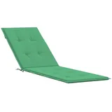 vidaXL Liegestuhl Auflage, Polster Auflage für Deckchair, Polsterauflage für Gartenliege, Liegenauflage Outdoor, Grün (75+105) x50x4cm