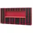 feistos Werkstattschrank Metall 396x46x198 cm Schwarz/Rot