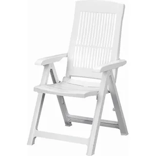 PROGARDEN Tampa Klappsessel 60 x 61 x 109 cm weiß