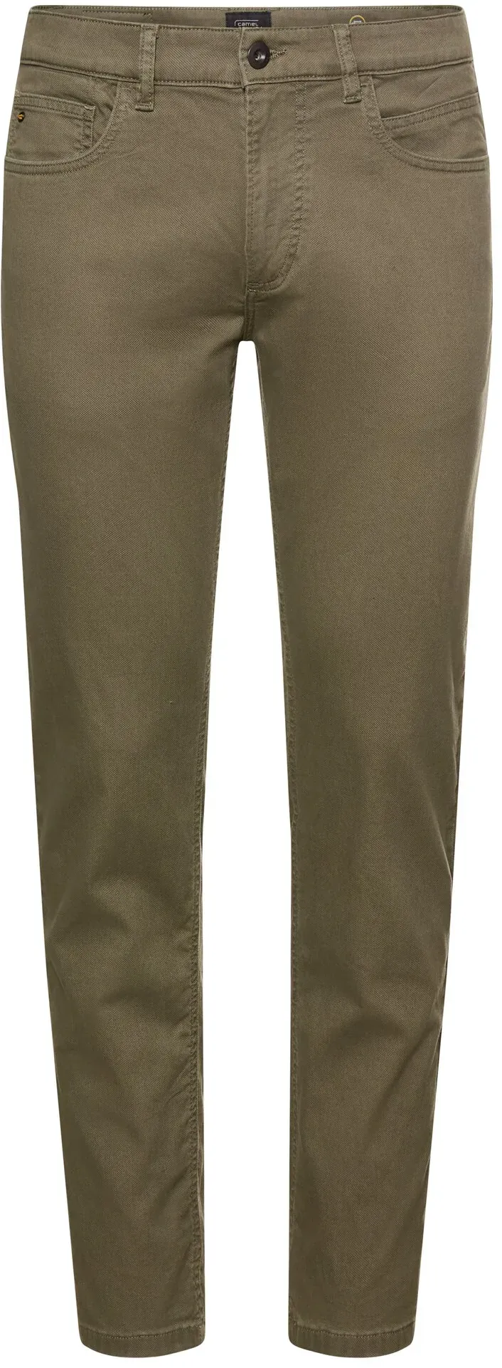 5-Pocket-Hose CAMEL ACTIVE, Herren, Gr. 34, Länge 36, deep olive, Web, Obermaterial: 97% Baumwolle, 3% Elasthan, unifarben, normal lang, Hosen 5-Pocket-Hose, mit Stretch