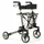 Vermeiren Reise Rollator Quadri Light 3-fach faltbar ultraklein Silber