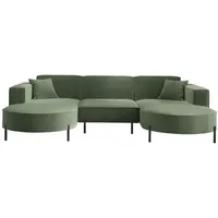 Fun Möbel Wohnlandschaft U-Form Sofa VALENCIA in Stoff Quelle
