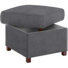 sit&more Polsterhocker Montego Kunststoff 58 x 46 x 58 cm Grau