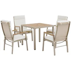 Okwish Garten-Essgruppe 5-tlg. Beige