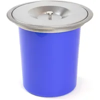 Wellhome - Einbau-Mülleimer mit Deckel aus Edelstahl, 5 l,