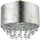 ETC Shop Kristallleuchte 1x E27 Blattsilber Metall 30x31 cm