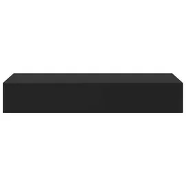 vidaXL Wandregal mit Schublade 60 x 23,5 x 10 cm Schwarz