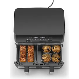 CASO Design AirFry Duo Chef 3186 schwarz/silber