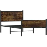 vidaXL Metallbett 100 x 200 cm Brown