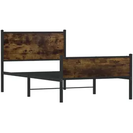 vidaXL Metallbett 100 x 200 cm Brown