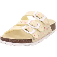 Superfit Fussbettpantoffel Gelb/Weiß 6050, 33