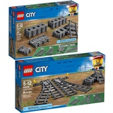 LEGO City 2er Set: 60205 Schienen + 60238 Weichen für die ferngesteuerte Eisenbahn Grau