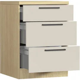 kochstation Unterschrank KOCHSTATION Luna 60 x 60 x 85 cm Beige