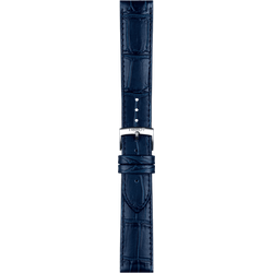 Tissot Leder  T852041534 - Genarbtes Rindsleder mit Alligatorlederoptik,blau