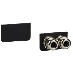 Schneider Electric VW3L10222 Kabeldurchführung IP54, 2x M16 für Signale und Versorgung, Ø 5-9 mm, intergrierte Antriebe Lexium ILx