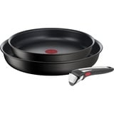 Tefal Ingenio Eco Resist On Kochgeschirr, 3 p, stapelbar, Induktion, leicht zu reinigen, Antihaftbeschichtung, Kochstartanzeige, gesundes Kochen, L7679302