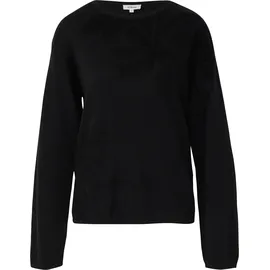 s.Oliver Pullover mit dekorativem Strickmuster Schwarz 34