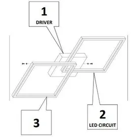Fabas Luce Bard 5400lm Gold-Edelmatt