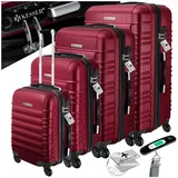 Kesser KESSER® 4-Rollen-Hartschalenkoffer-Set 48/55/66/75 cm