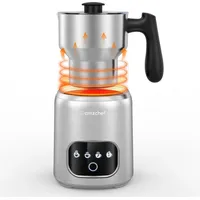 AMZCHEF Milchaufschäumer CE-MMF-10OT02-SV, 550,00 W, 4-IN-1 Milchaufschäumer Elektrisch 550W 400ML Cappuccino und Mokka silberfarben