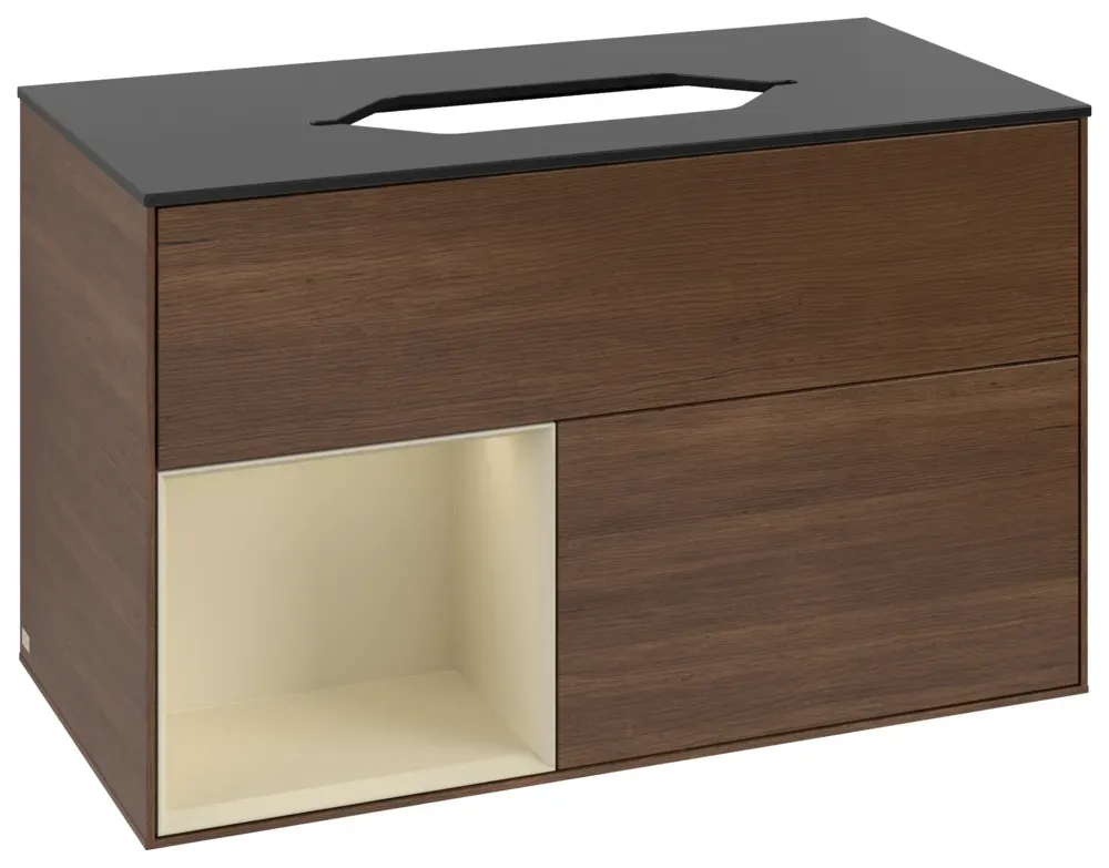 Villeroy & Boch Waschbeckenunterschrank Finion G65 1000x603x501mm m Bel FK/RE/AP: GN/HJ/2 G652HJGN