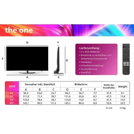 Philips The One 50PUS8909/12 50" 4K LED Ambilight TV