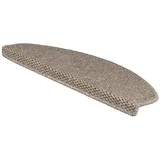 Floordirekt KARAT Stufenmatte Kalkutta Sisaloptik Taupe 19 x 56 cm Halbrund