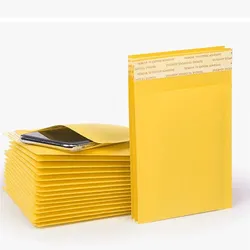 Espírito rebelde 100 Luftpolsterumschläge Gelb 22x26 cm | Sicherer Versand | Versandtaschen für Vinted & Pakete
