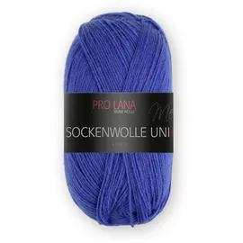 Pro Lana Sockenwolle Uni 4-fach Blau 100 g