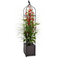 Gartenwelt Riegelsberger Blumenkasten mit Rankhilfe 3 Ebenen 30x30xH160 cm