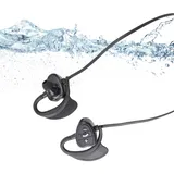 IPX8 wasserdichte Kopfhörer Zum Schwimmen, In-Ear-Schwimmkopfhörer mit 5.0, Kabelloser Unterwasser-MP3-Player, Zum Schwimmen, Sport, Laufen (Black)