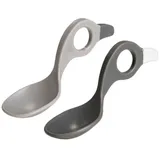 I Can I Can, Kindergeschirr + Kinderbesteck, Babylöffel Set Hellgrau / Grau