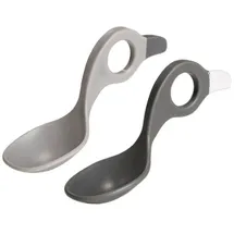 I Can I Can, Kindergeschirr + Kinderbesteck, Babylöffel Set Hellgrau / Grau