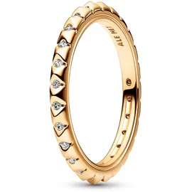 Pandora Damenring Pyramiden Goldfarben, 56/17,8